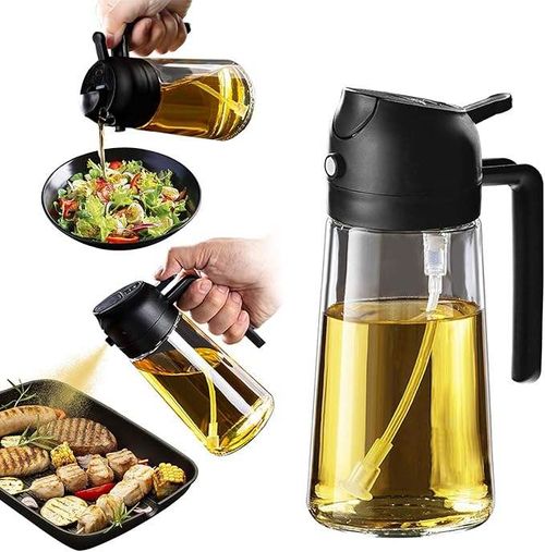 2-in-1 Glass Oil Sprayer Bottle Portable Kitchen Cooking Oil Dispenser BBQ New Outdoor Camping Cooking