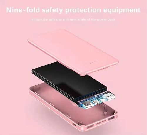 Portable  20,000 mAh mobile phone power bank, ultra-thin, supports fast charging