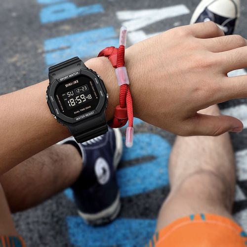 New Fashionable Waterproof Luminous Alarm Clock Multifunctional Digital Watch High-quality Minimalist Square Digital Watch