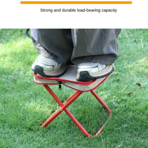 Drawstring carry bag outdoor beach travel folding portable camping chair lightweight aluminium fishing bench