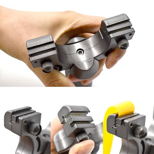 New Laser Horizontal Sight Resin Fast Pressure Slingshot Flat Rubber Bands