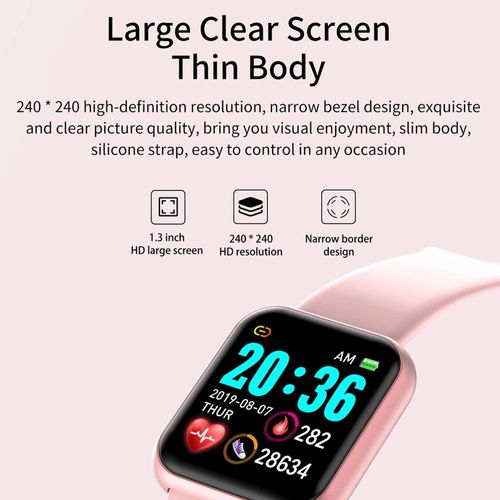 Screen Movement Health Fitness Tracker Wristband Smart Watch