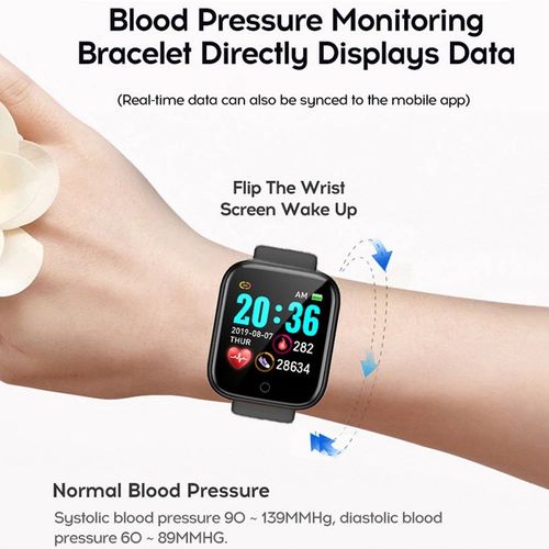 Screen Movement Health Fitness Tracker Wristband Smart Watch