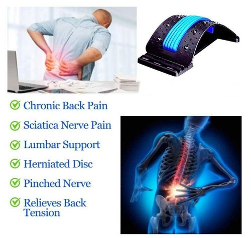 Muscle Pain Relief Device Massage Lumbar Back Stretcher Support Lumbar Support Massager
