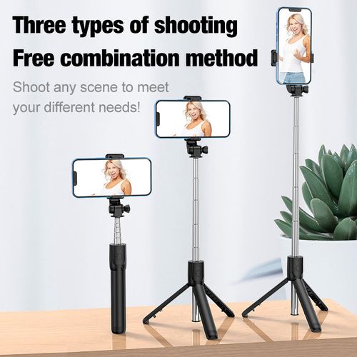 Mini Flexible Expandable Rotating Mobile Phone Stand Tripod Selfie Stick Tripod Live Video Camera Mobile Phone Holder with Remote Control