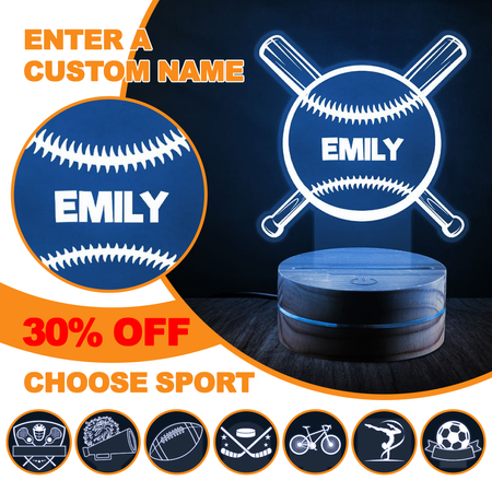 Personalized Sports Night Light