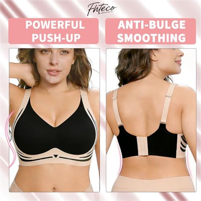 🔥HOT SALE🔥 COD！Buy 1 Get 3 😍 Seamless Support Bra — Soft, Comfortable Vest-Style Bra with Lift-Up and Side Control.Nairobi stock ships within 48H, delivered within 3days😍😍😍😍