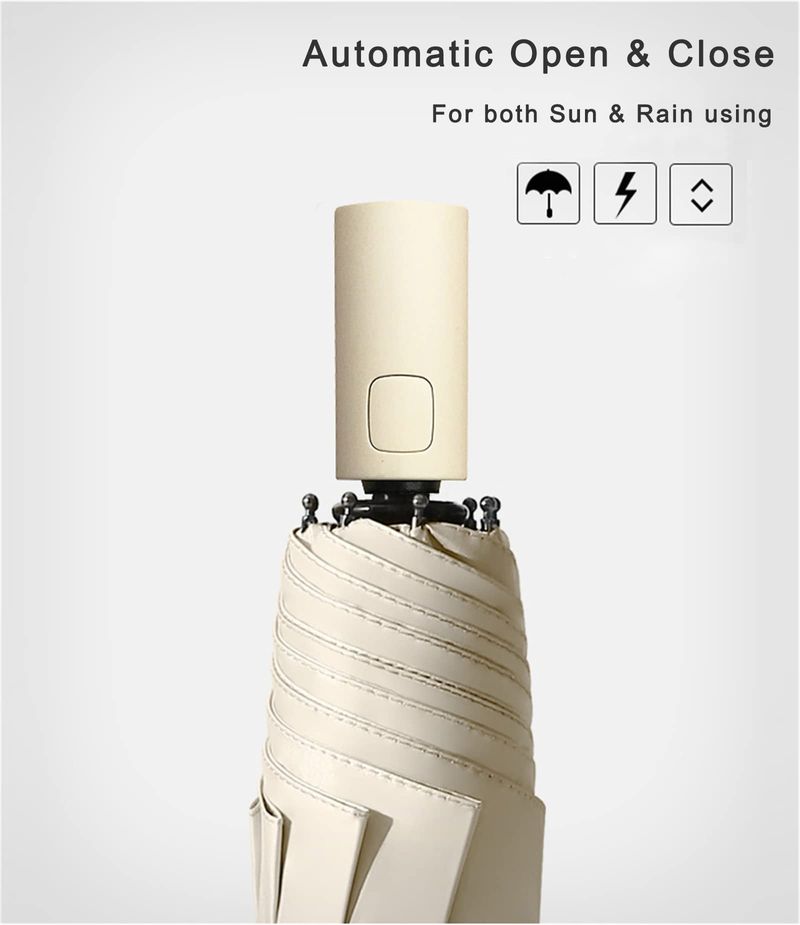 🔥HOT SALE🔥 COD！  All-Weather Umbrella: UPF 50+ Portable Travel Sunshade, Automatic Open&Close, Windproof and Waterproof, Foldable Sun and Rain Umbrella
