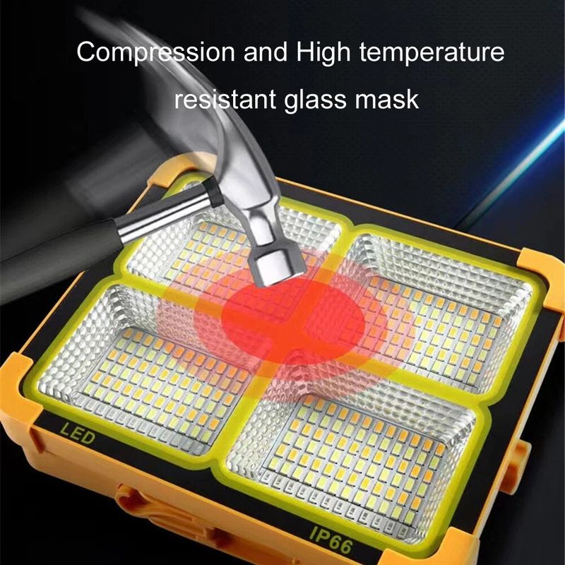 🔥HOT SALE🔥 COD！Solar Portable Rechargeable Work Light,16500mAh 120W Magnetic Flood Battery Work Light Outedoor LED Camping Lights Waterproof for Job Site Repair,Camping, Hiking, Emergency