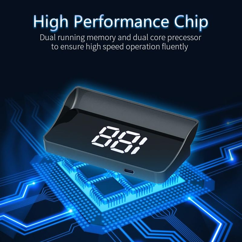 🔥Hot Seller🔥 COD！Heads Up Display for Cars for Audi RS , Windshield Speedometer Projector with Projection Reflector Digital Speedometer