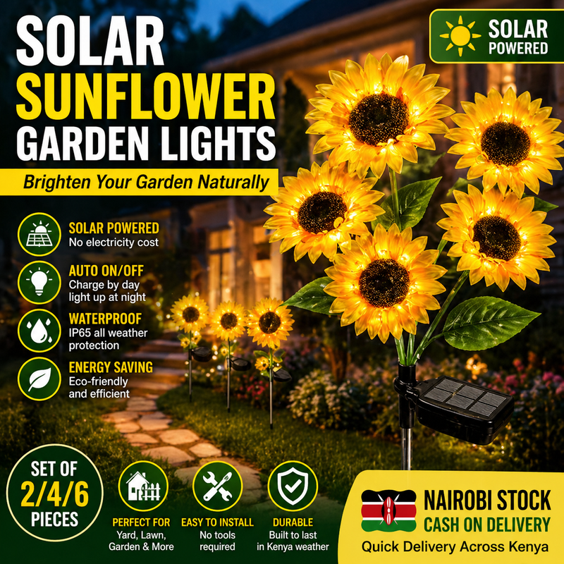 🔥Buy 1 Get 1 Free🔥 COD！Solar Sunflower Garden Lights Outdoor Waterproof LED Lights for Yard Lawn Patio with Automatic Night Glow
