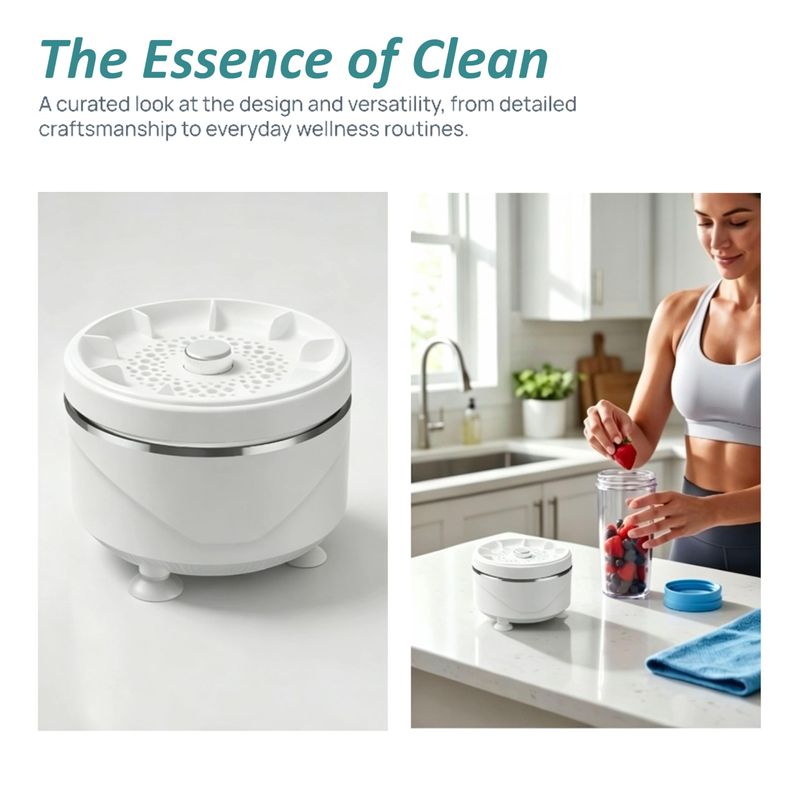 🔥Hot Seller🔥 COD！Waterproof Fruit and Vegetable Cleaner with Titanium Electrolysis Purification for Home Kitchen - Portable Produce Cleaner Device