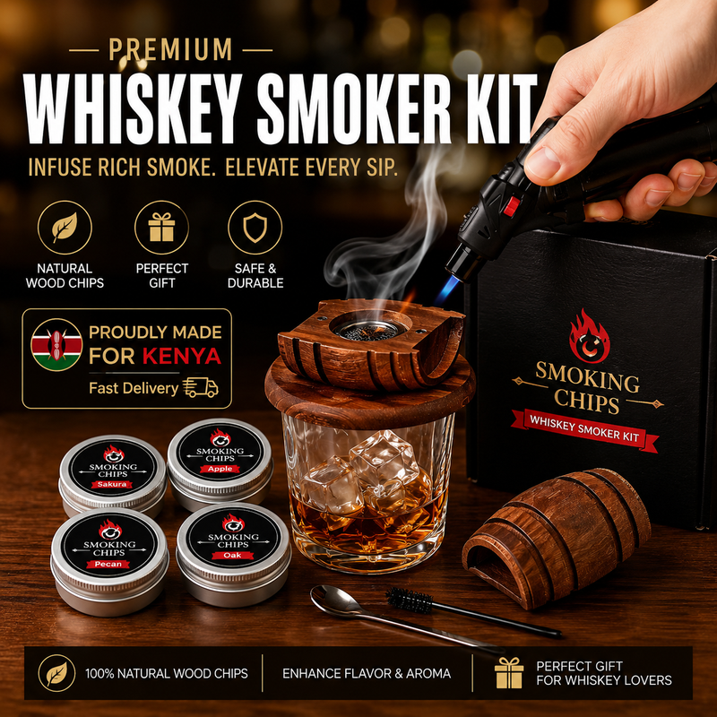 🚚 24H Shipping 💵 COD｜Home Bar Whiskey Smoker Kit With 4 Natural Wood Flavors