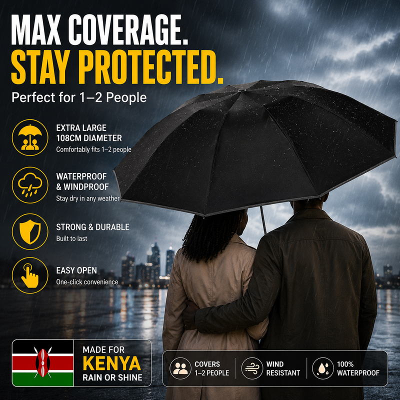 🚚 24H Shipping 💵 COD｜120CM Auto Reverse Umbrella – Windproof & UV Shield