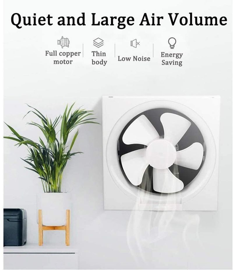 💨 Hot Sale | Low Noise Extractor Fan, Wall & Window Mount Exhaust Fan, Household Ventilator for Kitchen Bathroom Ventilation | COD Free Shipping
