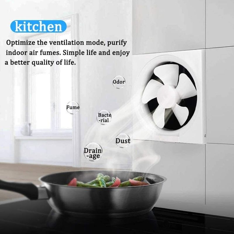 💨 Hot Sale | Low Noise Extractor Fan, Wall & Window Mount Exhaust Fan, Household Ventilator for Kitchen Bathroom Ventilation | COD Free Shipping