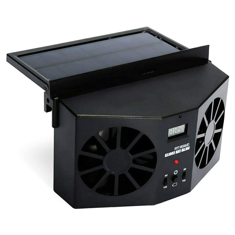 ☀️ Hot Sale | Solar Powered Car Exhaust Fan, Portable Window Ventilator, Energy Saving Air Vent Radiator for Front & Rear Window | COD Free Shipping