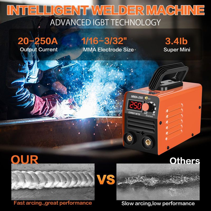 🔧 Hot Sale | Super Mini Portable ARC MMA Welder, IGBT Inverter Welding Machine with Hot Start, Arc Force & Anti-stick for Beginners | COD Free Shipping