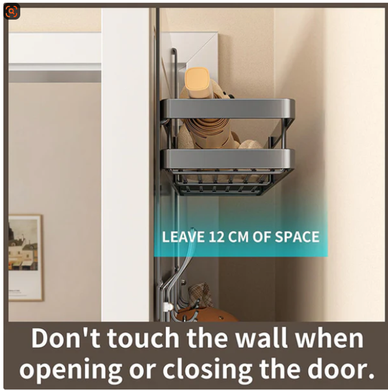Door hook with storage basket