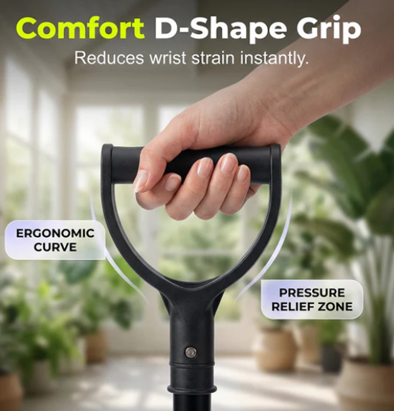 Elderly adjustable standing assist cane
