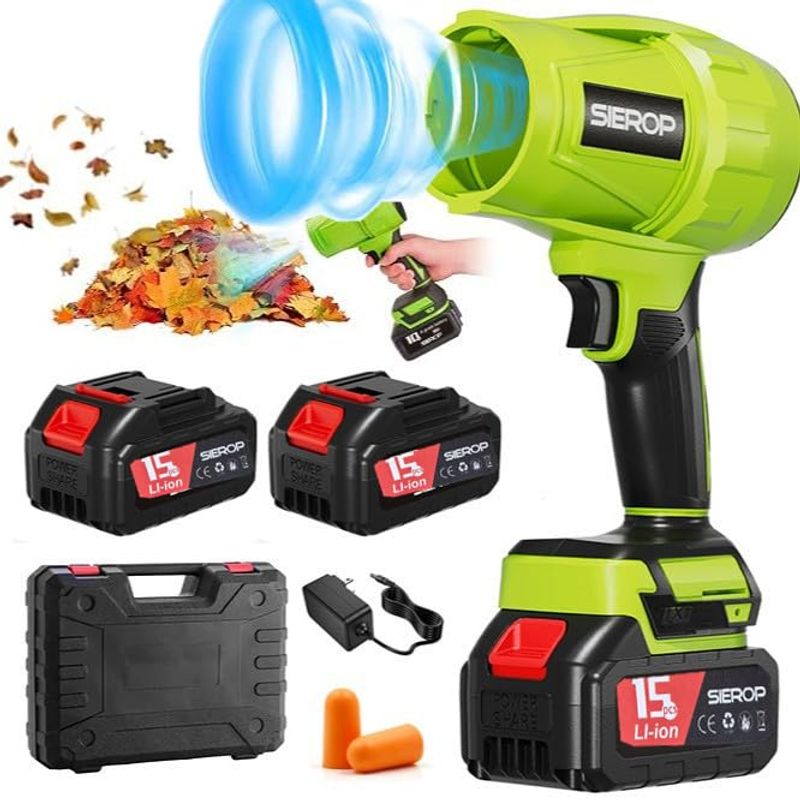 🚀Upgraded Version|New 2.0 Cordless Turbo Jet Blower with Storage Case|1200 Cfm Powerful Airflow Ultra Light 1000g Unit Dual Battery Design for Car Lawn Garage Cleaning Snow Removal|COD Free Shipping