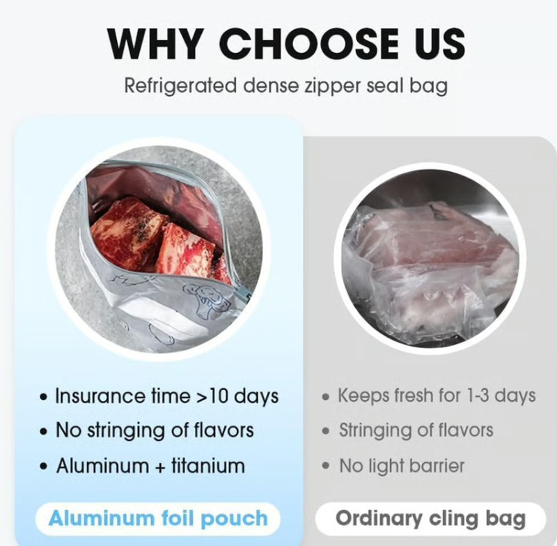 ✨Reusable aluminum foil-sealed storage bags.🌱(Post one, get ten!) REUSABLE ZIPLOCK BAG