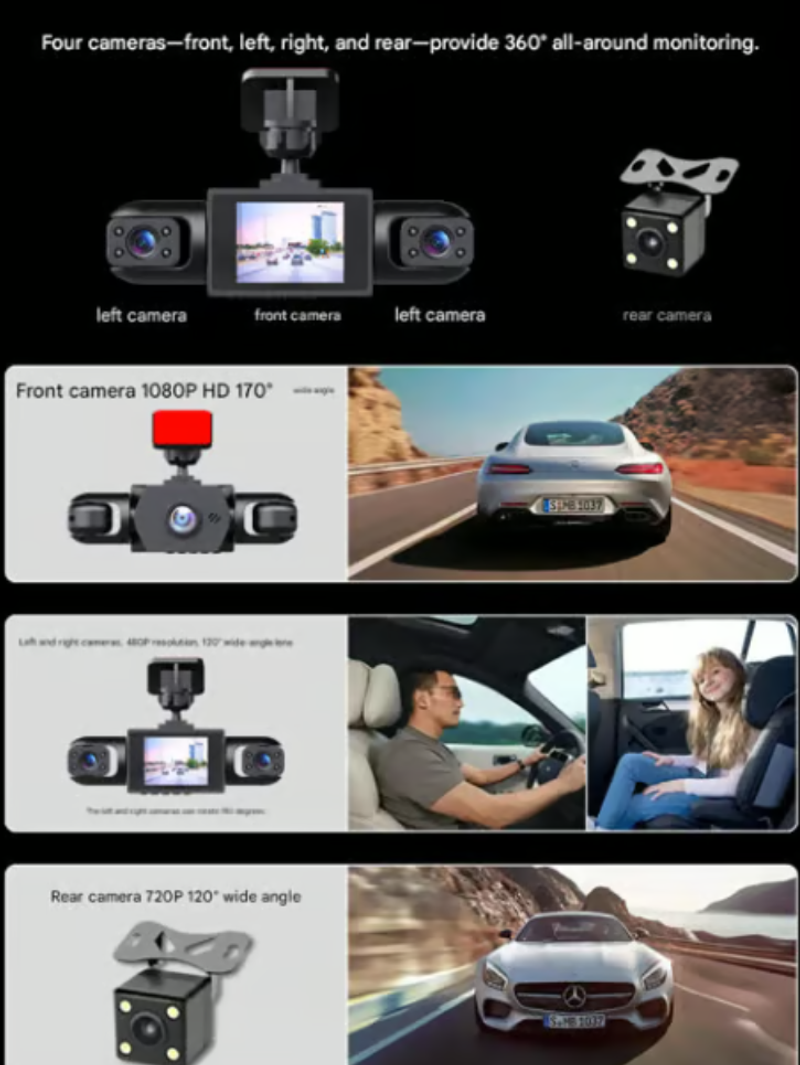 🎁🔥Full View Car Dashcam System Safety is guaranteed. RECORDER