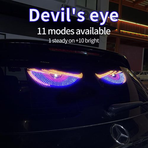 LED Devil Eye Car Light Kenya Multi Mode Windshield LED Light for Cars Trucks SUV Night Driving Decoration