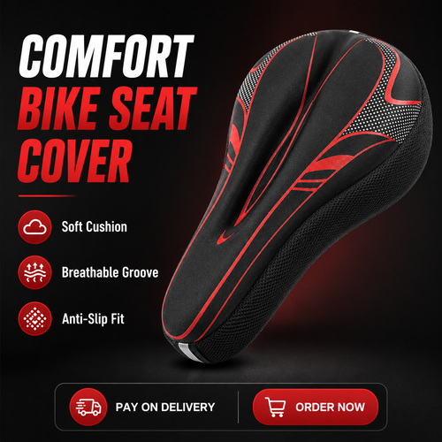 Comfort Bicycle Seat Cover | Soft Breathable Bike Saddle Cushion