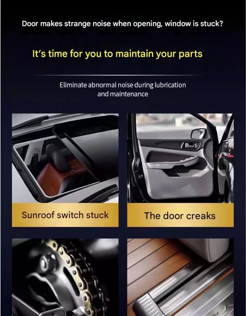 Automotive Door Grease for Hinge and Slide Rail Maintenance | Sunroof Track Lubricant | Anti Seizing and Noise Reducing Maintenance Agen