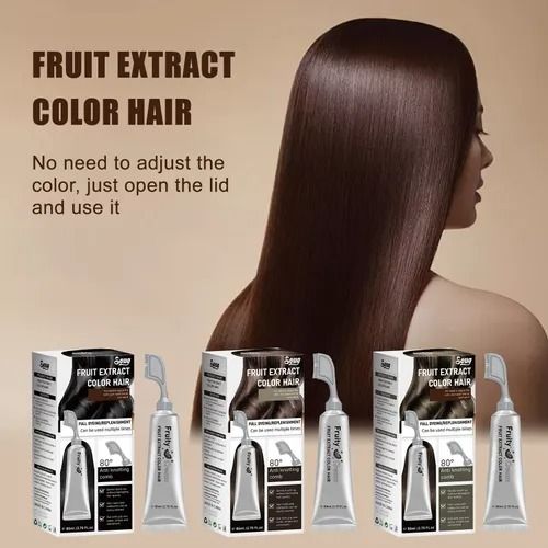 🔥Hot Seller🔥 COD！LUNOON Fruit & Vegetable Hair Dye & Treatment: Plant-Based, Instant Black Hair with Just One Comb—For Men and Women, At-Home Skincare, No Cross-Border Shipping