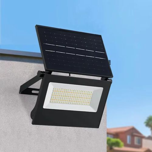 Super Bright IP65 Foldable 200W LED Solar Flood Light Warm White ABS Material ROHS Certified for Garden Wall Outdoor Use Solar