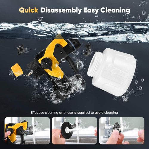 800W Power Spray Gun Electric Spray Gun Painting Machine Portable Quick Finish Paint Sprayer