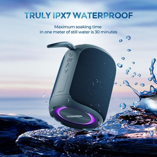 Portable Bluetooth Speaker with Stereo IPX7 Waterproof  Bluetooth 5.3 with 4 in 1 BT Aux TF Card U Disk Input  40W Wireless Speaker for Outdoor Home Party Electronic Gadgets