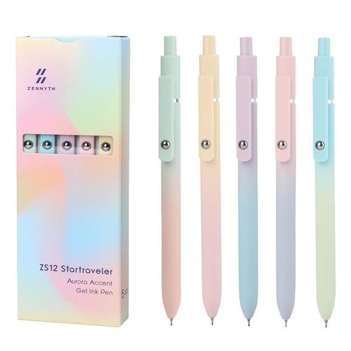 🎉Big Sale 🎉New Product Color Simple Press Plastic Gel Ink Pen High Appearance Level Office Signature Gel Ink Pen