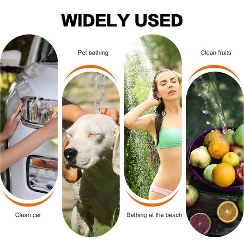 Portable Handheld Compact Rechargeable Shower for Car Wash Garden Watering Outdoor Bath and Camping with Gentle Spray Pet Shower