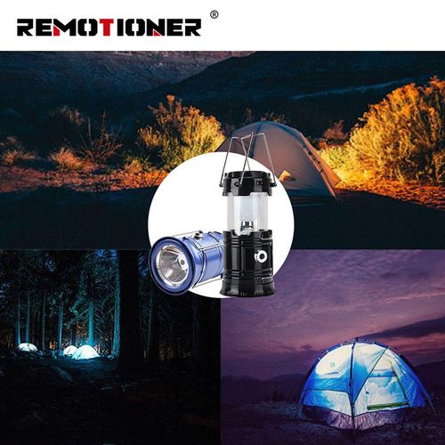 🔥 BIG SALE ALERT! 🔥Outdoor Flashlights Solar Charging Plastic Outdoor Portable Telescopic USB Solar Folding Led Camping Lantern Light