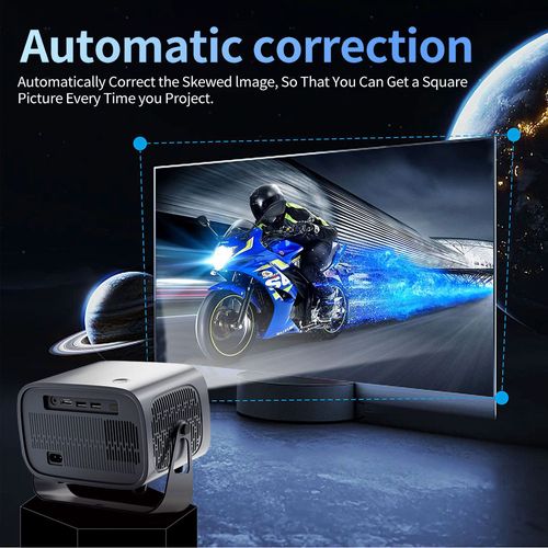 High Quality A10 200ANSI Android 13 Smart Home Projector - Dual WiFi 3D Outdoor Advertising With Electric Focus Projector