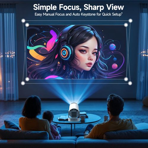 HY300 Pro+ Smart Android 11 Portable Projector New Home Video Mini Projector with WiFi6