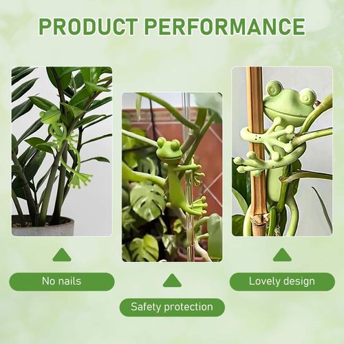 2025 New Frog Plant Stand Flower Pot Hugger Plant Climbing Fixture Clips Plant Vine Traction for Garden