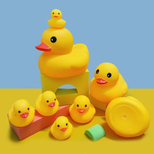 ECO Friendly Rubber Ducks Bulk for Baby Bath Time Soft Toys