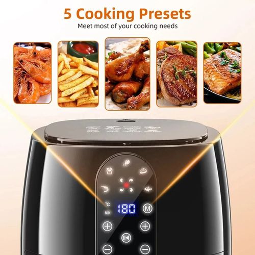 5 in 1 Hot Electric 6 Liter 1350w Multifunctional Oilless Mini Microwave Oven air Fryer and Electric Oven with 5 Preset Cooking