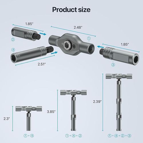 DEEOEE 24-in-1 Magnetic Rotary Ratchet Screwdriver Set | Multi-function Repair Tool with Detachable Handle for DIY & Professional Use