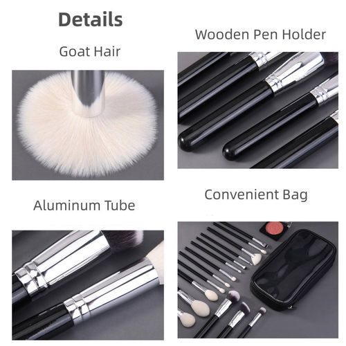 Black High Quality Professional Makeup Brushes Makeup Brush Set