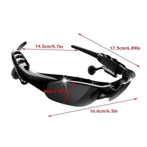 Fashion Sun Glasses Headphone Smart BT Cycling Sunglasses Sport Music Outdoor Riding Wireless Earphone With Mic