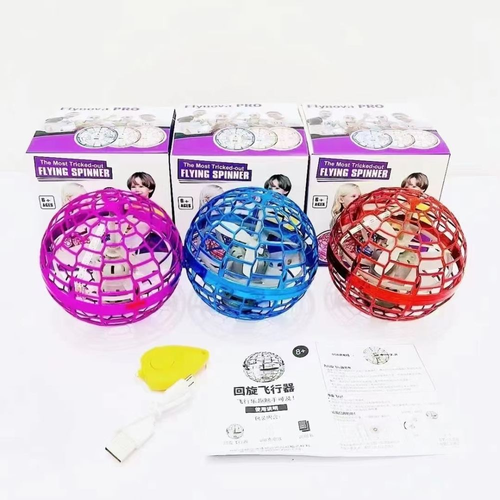 Hot Sale Magic Flying Spinner Boomerang Ball 360 Rotating Hover with Led Mini Drones UFO Ball Flying Ball Sphere Toy Flying Orb