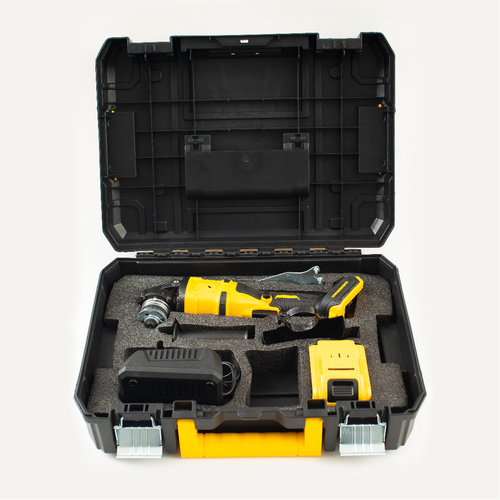 18V Li-ion Battery Cordless 125mm Angle Grinder Variable Speed Control Industrial DIY Heavy-Duty Grinding Brushless Motor