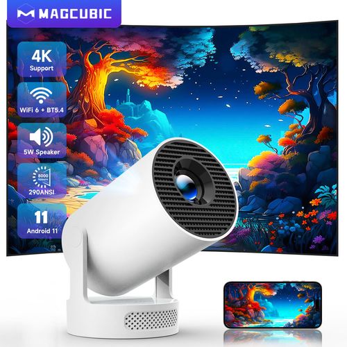 HY300 Pro+ Smart Android 11 Portable Projector New Home Video Mini Projector with WiFi6