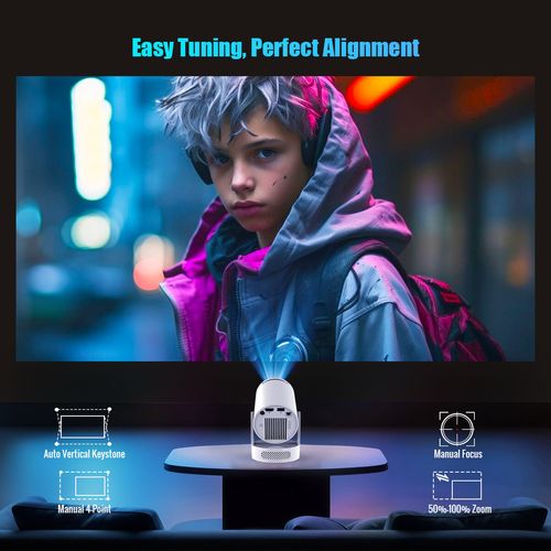 HY300 Pro+ Smart Android 11 Portable Projector New Home Video Mini Projector with WiFi6