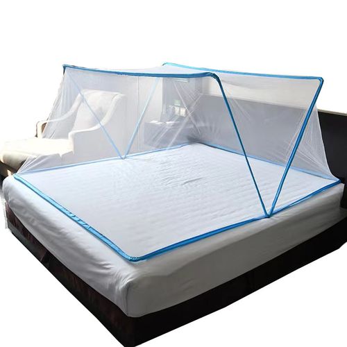 Foldable Mosquito Net with Folded Feature 100% Polyester All-Season Home & Outdoor Use No Installation Required
